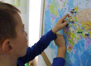 pins in map of world