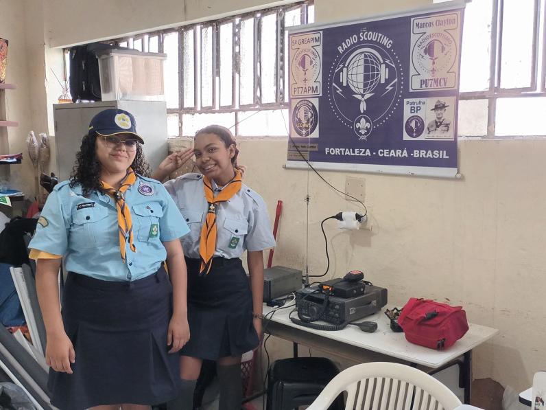 Scouts in hut