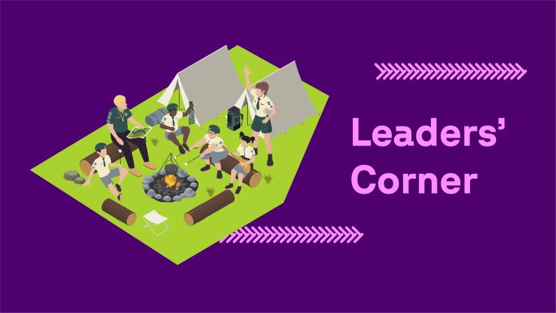 JOTA-JOTI Leaders’ Corner campsite banner