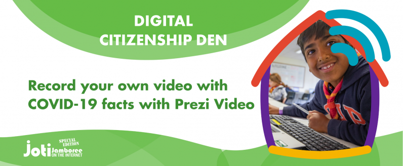 Record your own video with COVID-19 facts with Prezi Video