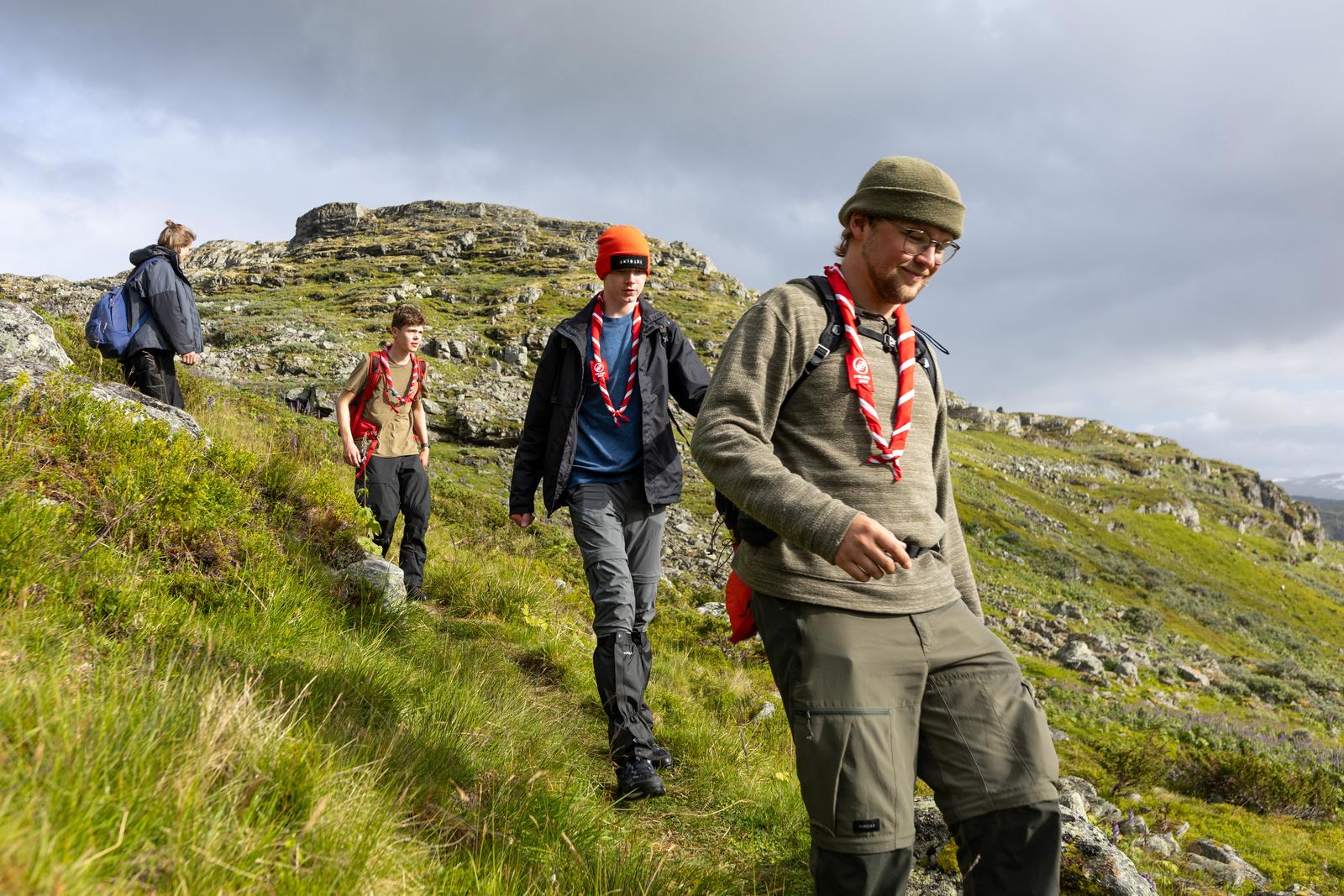 Scouts Hiking